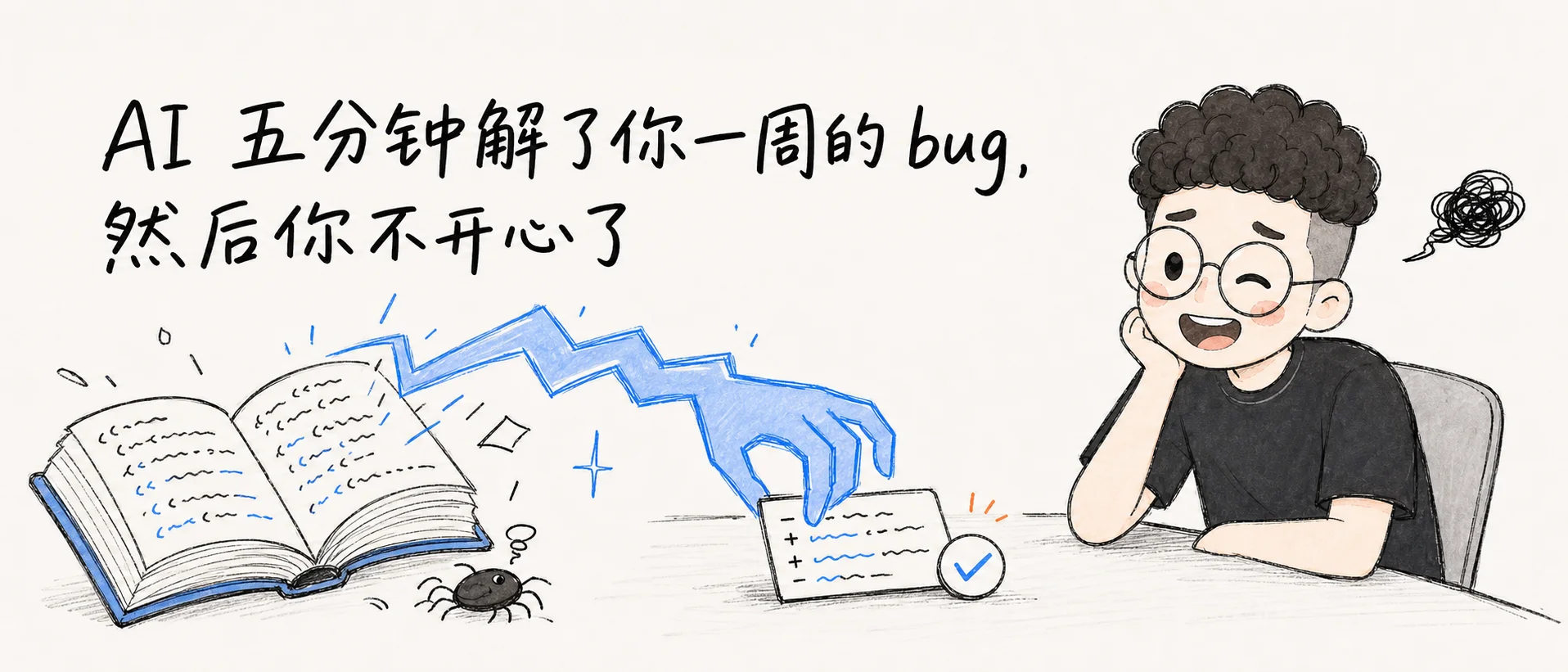 AI 五分钟解了你一周的 bug，然后你不开心了