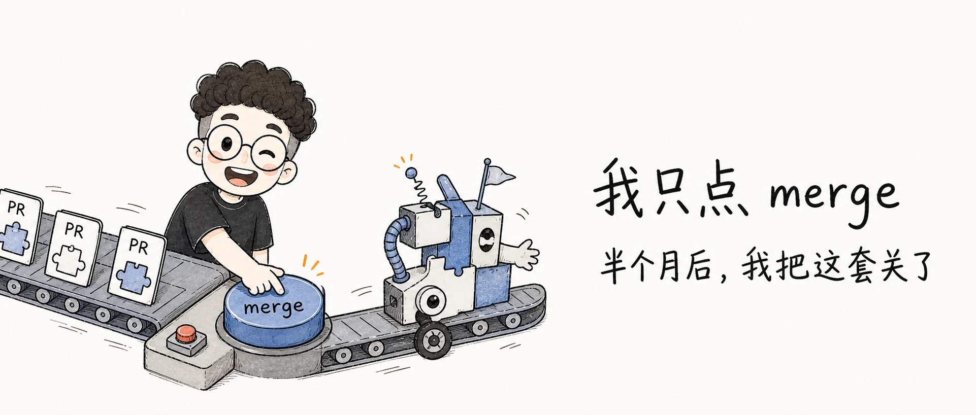 我只点 merge:Agent 全自动迭代半个月后,我把这套关了